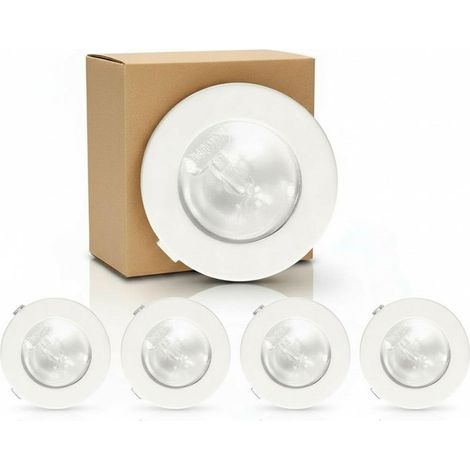 Lot de 5 Spots encastrables pour mobilier G4 12V Compatibles LED Couleur - Blanc - Lot de 5 (1/5)