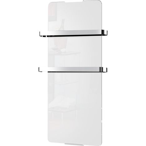 Chemin'Arte – Sèche-serviette électrique 1200W – Résistance aluminium X – Thermostat réglable – 2 porte-serviettes amovibles – Fixation murale IP24 (1/3)