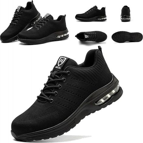Chaussures de sécurité pour hommes et femmes, chaussures de sport de sécurité légères, confortables, antidérapantes, anti-écrasement et anti-perforation, 43