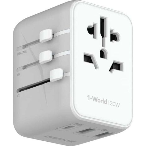 Adaptateur de Voyage Universel Adaptateur Prise Universelle PD 20W avec Adaptateur Universel France vers USA UK Allemagne Australie Chine Japon