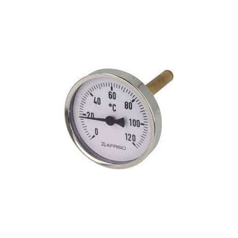 Thermomètre à cadran 0-120°C sonde Lg 100 mm