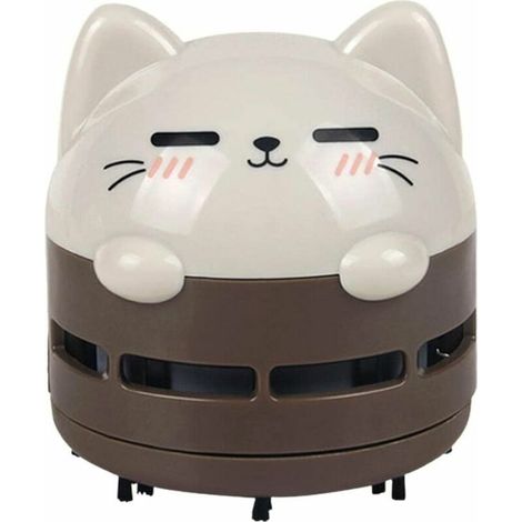 Mini aspirateur de bureau, mini aspirateur à miettes, sans fil, rechargeable par USB, silencieux et économe en énergie. (1/5)