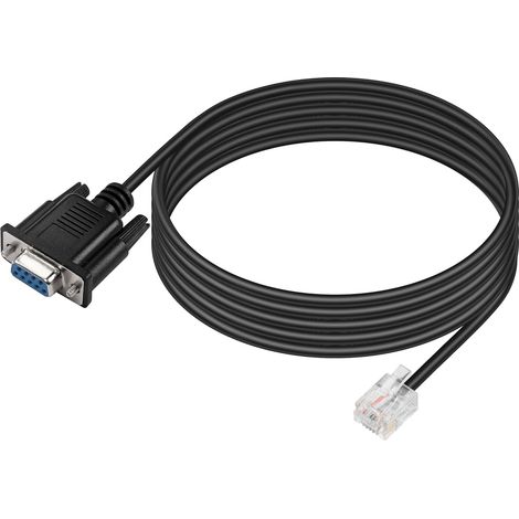 Câble DB9 vers RJ11 connecteur femelle DB9 mâle vers RJ11/RJ12 6P6C connecteur téléphone RS232 adaptateur câble de dépannage pour APC, UPS, téléphone, ordinateur de contrôle industriel, etc (1/5)