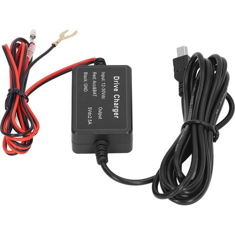 Kit de câblage permanent Dash Cam, surveillance 24h haute sécurité pour rétroviseur caméra GPS radar détecteur MINI (1/5)