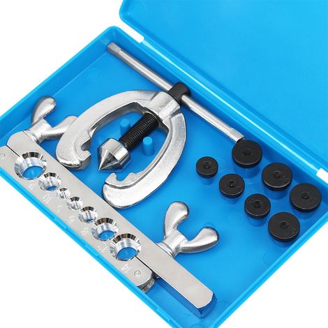 Coffret 9 Piècesà Dudgeonner et à Evaser pour Tuyau de Frein Cuivre (1/4)