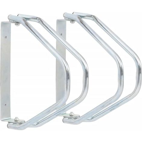 Supports muraux pour vélos, lot de 2, acier galvanisé (1/5)