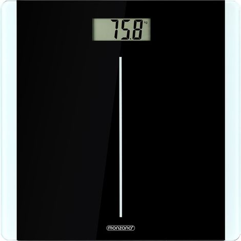 Monzana High Precision Digital Body Weighing Bathroom Weight Scale Step-On Technology LCD Display 28st/180kg/400lb (1/5)