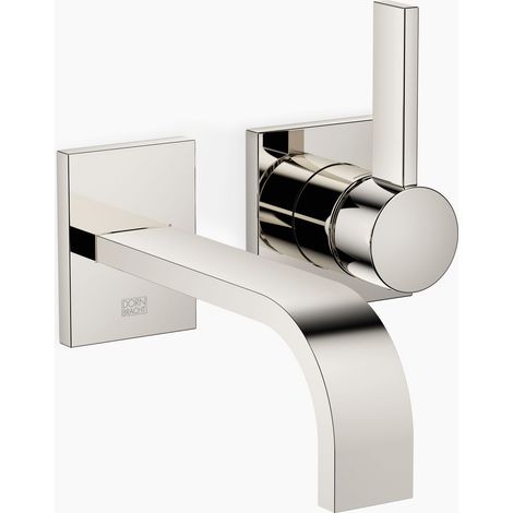 Mitigeur lavabo mural monocommande sans bonde MEM 36860782 Platinum (1/4)