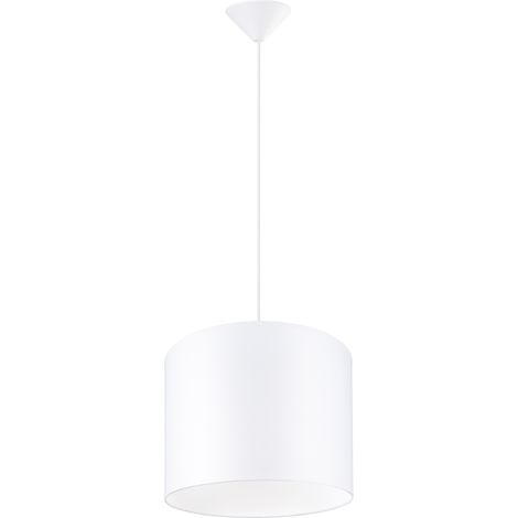 Lámparas colgantes Nova blanco tela/PVC 1xE27 30cm Sollux (1/5)