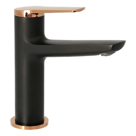 Edouard Rousseau - Mitigeur Lavabo KAITO - Noir / Rose Gold (1/2)