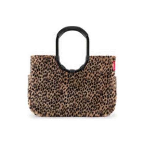 Reisenthel OR6072 Loopshopper L Borsa per la spesa in finta pelliccia 46x34 5x25 cm colore Leo