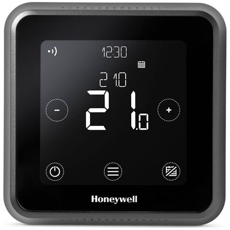 Lyric T6 Honeywell Termostato Wi-Fi Programmabile Classe V con Modulo Filare - Nero (1/2)