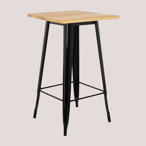 Mesa alta cuadrada 60x60 cm en acero Lix SKLUM       