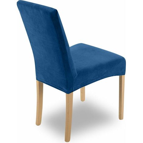 Stuhlhusse 4 für einen Stuhl 35x30x55 marineblau (1/3)