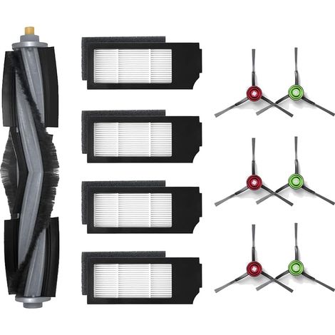KIT DE PIEZAS ECOVACS DEEBOT X1 TURBO/OMNI/PLUS CEPILLOS FILTROS HEPA (1/5)