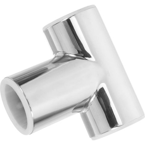Edelstahl Rohrverbinder T Stück 25mm Rundrohr für Badezimmer
