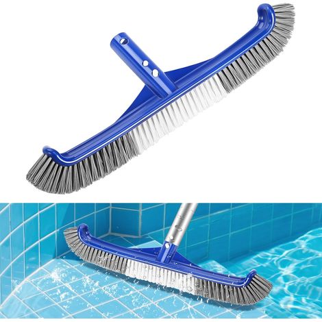 1 Brosse De Piscine 43cm Poils En Nylon Clip Ez Pour Murs Sols Carrelages (1/5)