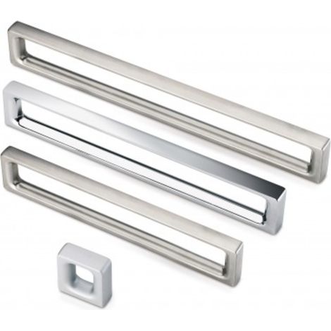 Poignée Dual 7694 - talla Nickelé brossé. 26x10x26mm. Entraxe 16mm.