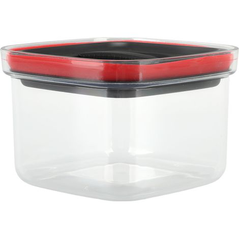 Boîte de conservation alimentaire hermétique de 600 ml, transparente et fermée, avec couvercle, idéale pour le riz mélangé. Couleur : noir.
