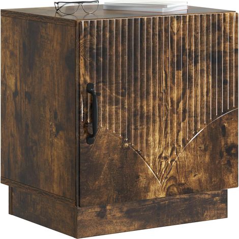Comodino Armadio da Notte Mobiletto da notte Rovere Fumo 43 x 34,5 x 47 cm Legno ingegnerizzato (1/5)