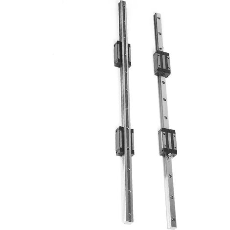 2 rails de guidage linéaires HGR20-700 mm, 1 vis à billes RM1605-700 mm et kit BF12/BK12 (1/5)