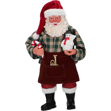 Statuetta decorativa Babbo Natale decorazione natalizia h 17 cm -Modello 4 (1/4)