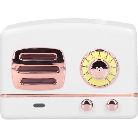 Humidificateur vintage, purificateur d'air rétro, diffuseur portable pour voiture, usage domestique, fournitures de loisirs créatifs, blanc (1/5)