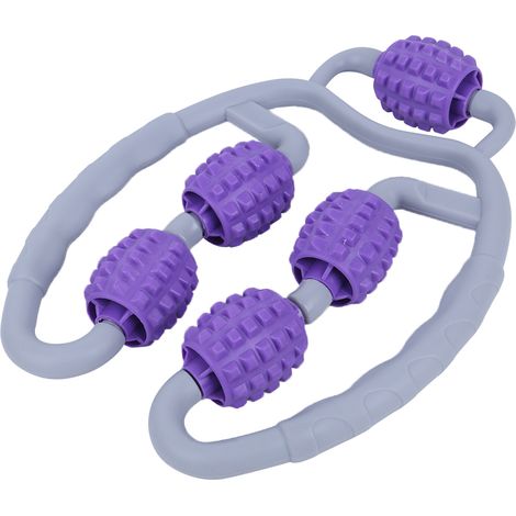 Rouleau de massage pour jambes en mousse de yoga, équipement de fitness violet foncé (1/5)