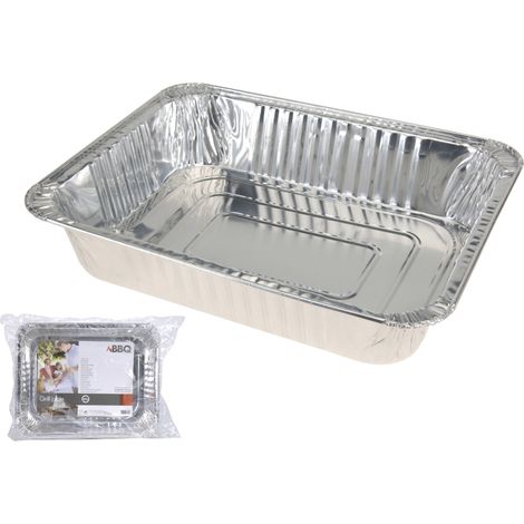 TEGLIA IN ALLUMINIO PER BARBECUE 36X29X8CM