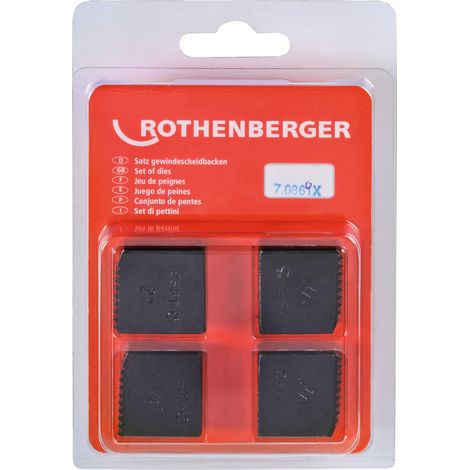 ROTHENBERGER 4x SC mors de coupe BSPT R 1.1/2" - 070869X