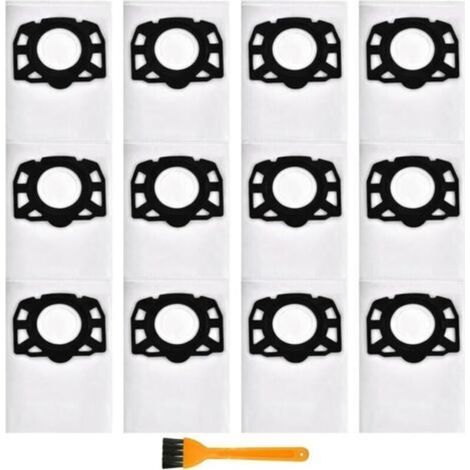 Lot de 12 sacs pour aspirateur Karcher KFI 357 compatibles avec WD3 WD2 Plus KWD1 KWD2 KWD3 MV3 WD3.200-WD3.800M SE4001 SE4002, remplace 2.863-314.0 (1/5)