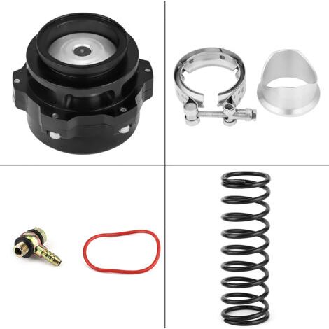 Kit de soupape de décharge turbo universelle en alliage d'aluminium de 50 mm (2 pouces) pour voiture avec ressort adaptateur