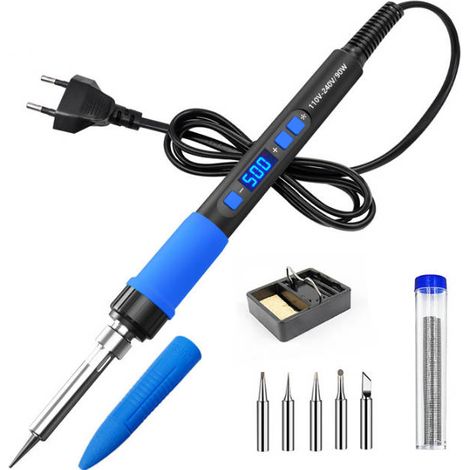 Fer à souder électrique haute puissance 90 W, pistolet à souder pour petites réparations domestiques, affichage numérique LCD