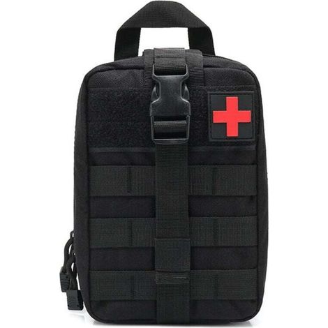 Tactical Medical Kit, Tactical First Aid Kit Pocket Bag IFAK Medical for Emergency Tactical Situations (Black)