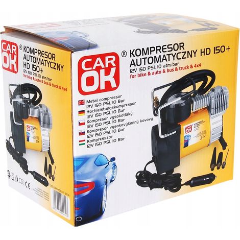 Compresseur automatique pour voiture 12 V 10 bar