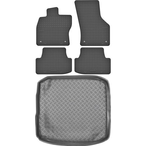 Set di tappetini in gomma per auto e tappetino per bagagliaio per Audi A3 III 8V berlina dal 2012 al 2020.