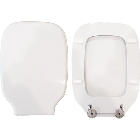 Copriwater Sprint Flaminia legno rivestito in resina poliestere bianco (1/4)