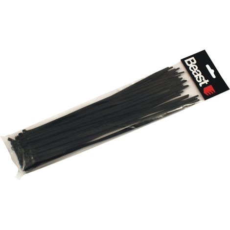 50 Colliers de Serrage Nylon Noir L. 190 x 4,7 mm - Haute performance - Efficace et robuste - Beast (1/3)