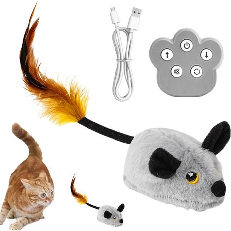 pour Chat en Mouvement Souris automatis avec Son couineur (1/5)