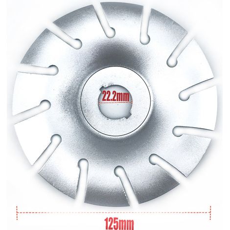 Argent 125 mm Outils de ponçage pour le bois, ponceuse à disque à face extérieure, cisaille à bois, meuleuse d'angle, disque à polir, outils de bricolage (1/5)