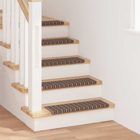 Selbstklebende Treppenschoner 15 pcs Braun 65 x 21 x 4 cm