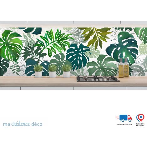 Crédence : Dessin végétation - Alu composite - 120 - 60 (1/3)
