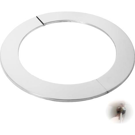 Chimney Rosette 150 mm-160 mm Wall Mounted Stainless Steel Pipe Rosette 150 mm-160 mm Diameter 162 x 222 x 5 mm Heat Resistant for Boilers (1/5)