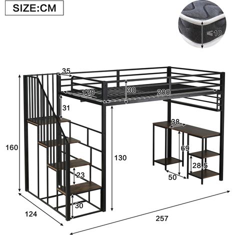 Couchtisch aus Holz in Schwarz 257 x 124 x 160 cm HOMAIRE (1/5)