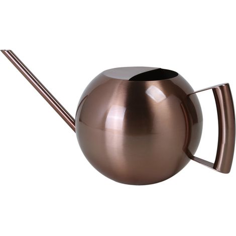 Arrosoir multifonctionnel en acier inoxydable, longue buse, jardin en métal pour plantes d'intérieur et d'extérieur, Bronze (1/5)