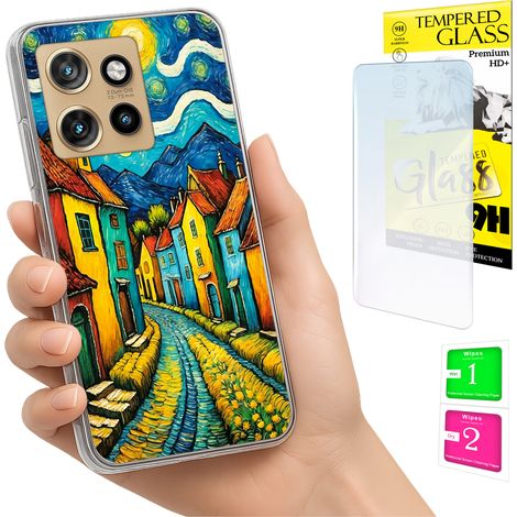 Schutzhülle für Motorola Edge 50 Neo mit Fotorückseite (ART) und 9H-Glas (1/5)