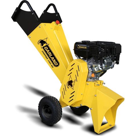 Garland – Broyeur de végétaux thermique 225 cc – Puissance 4,9 kW – Capacité de coupe 80 mm – Moteur 4 temps pour déchets durs - QG-V24