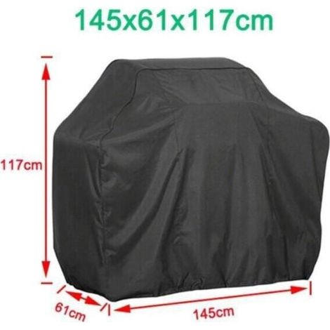 Accessoires barbecue, housse de protection étanche, étanche, 145x61x117cm-- (1/5)