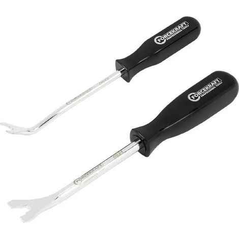 Set di 2 estrattori per clip da tappezzeria, 200 x 230 mm, in acciaio, FK-902U1