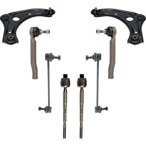 KIT BRACCIO OSCILLANTE 8 PEZZI COMPATIBILE CON NISSAN MICRA IV (K13K, K13KK) 1.2 DIG-S / Kit Sospensione Completo OE/OEM / Bracci Oscillanti + Testine Sterzo / Sostituzione Diretta OEM